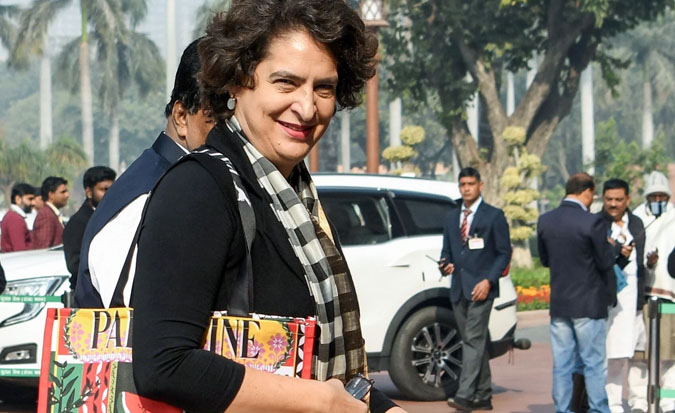 Priyanka Gandhi Vadra's Palestine Bag Sparks BJP Criticism Over 'Appeasement Politics'